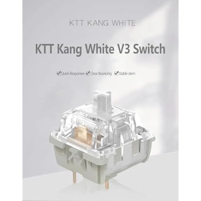 KANG WHITE SWITCH - V3 Linear 43G 53G Factory Lubed
