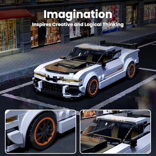 27083 Technik Speed Champion Racing Car - 420 Pieces Acrylic Display Case