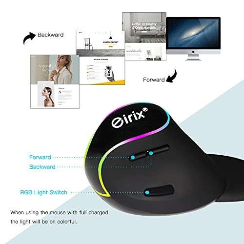 Ergonomic Vertical Mouse - Wireless