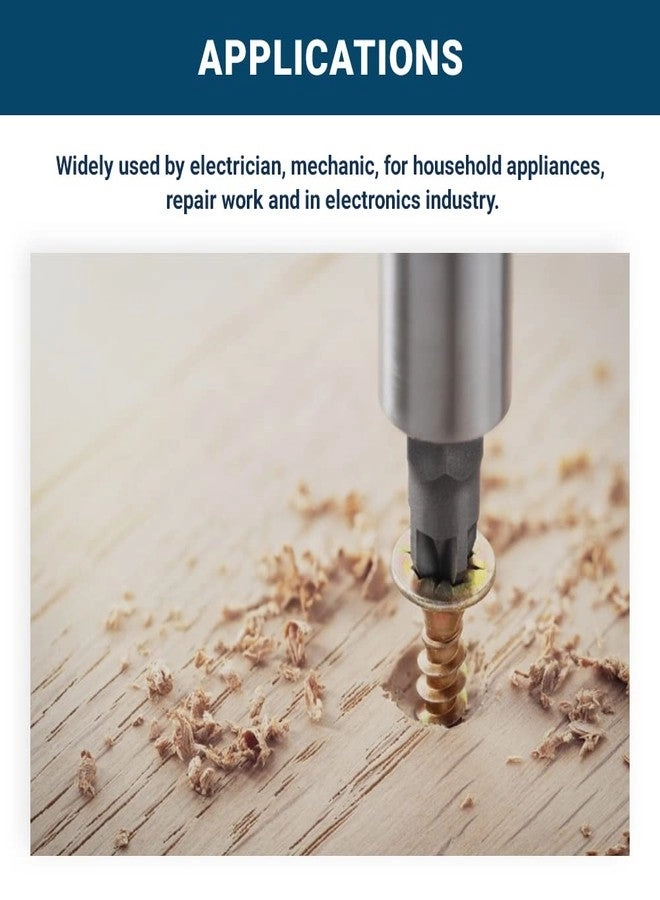 1/4 Inch Hex Anti Slip Phillips Insert Screw Head Screwdriver Bits - 50 Pack