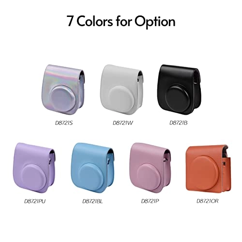 Instant Camera Accessories Kit + Camera Bag + Camera Strap + Photo Album + Photo Clips + Photo Frame + Hanging String + Stickers + Pen + Filt - 12-in-1 leather