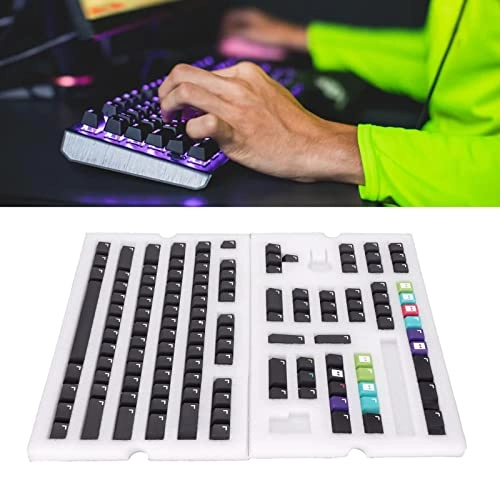 PBT Keycaps - 128 Keys Cherry Height GMK Black PX