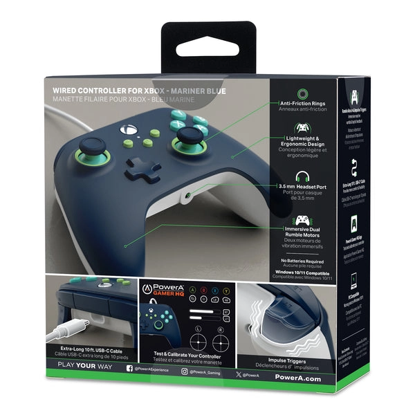 Enhanced Wired Controller For Xbox Series X|S - Blue