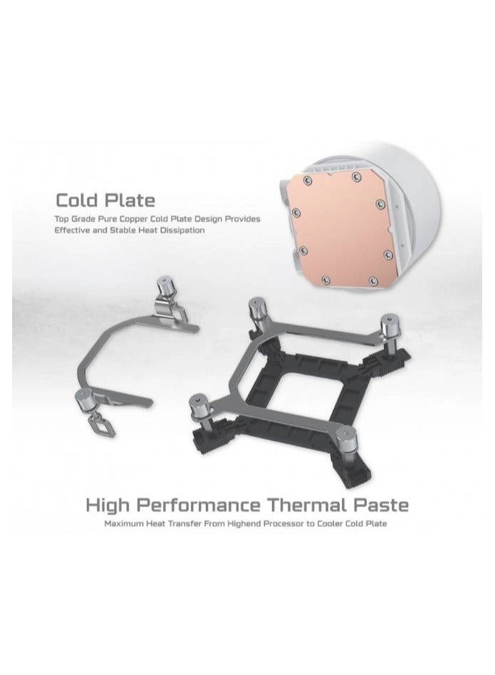 Frozr-O II 240 - 2.4" Digital LCD Pump Head 1800 Fan RPM