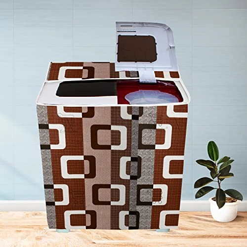 PVC Waterproof Front Load Washing Machine Cover - 5KG to 7.5KG Blue