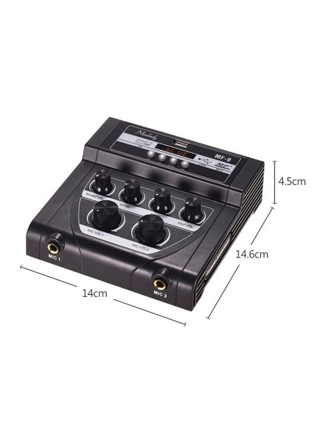 I5036W-UK-A - Mini Karaoke Sound Audio Mixer White/Black