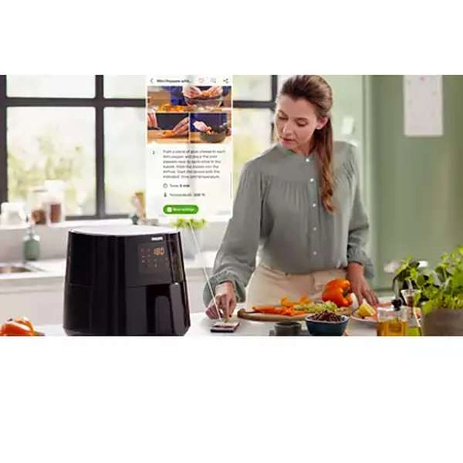 Essential Air fryer XL HD9280/91 - NutriU App compatibility Rapid Air Technology