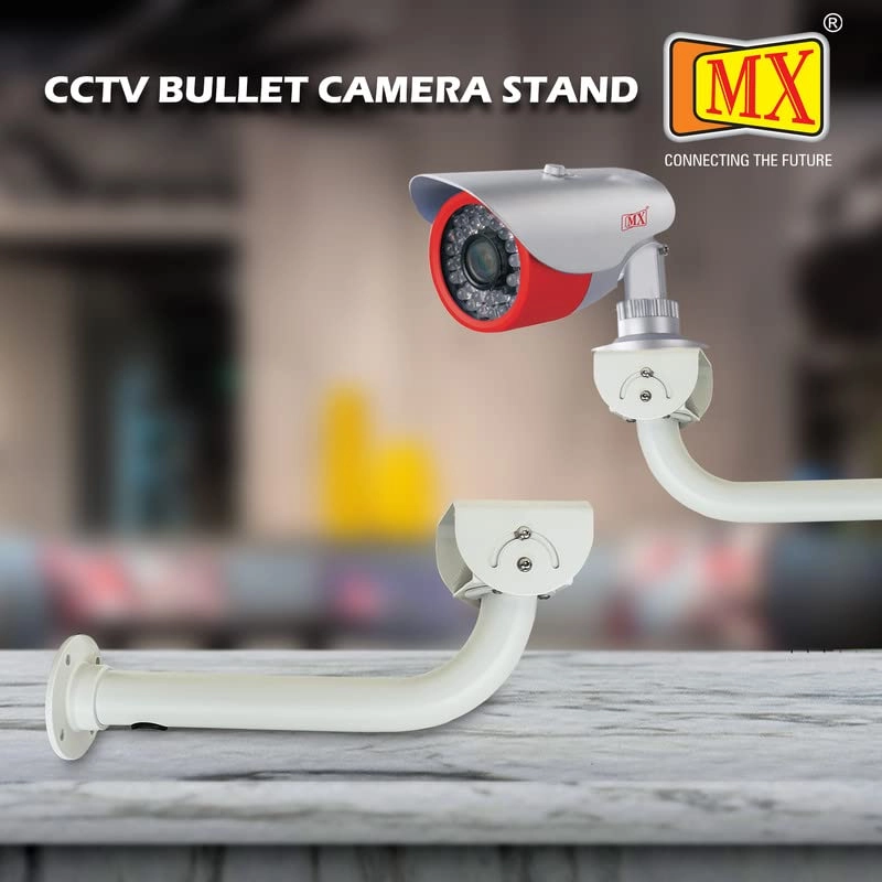 Long CCTV Security Camera Mount Bracket - Adjustable Universal Wall Mount Tilt 90 degrees