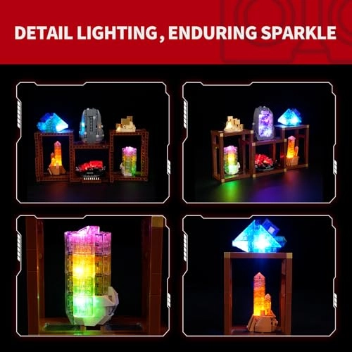 2.0 Light Kit - Plastic 1 for LEGO Ideas Mineral Collection 21362