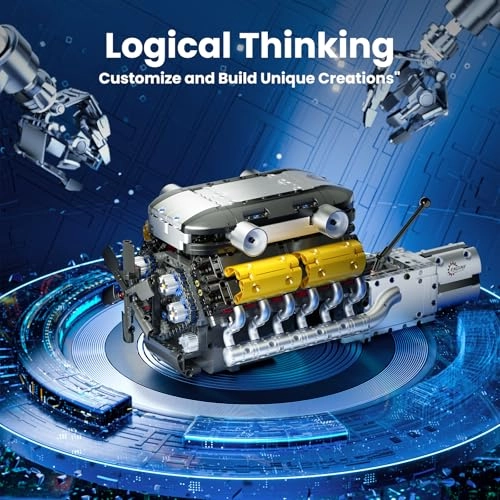 10202 Technik V12 Engine - 1260 pcs