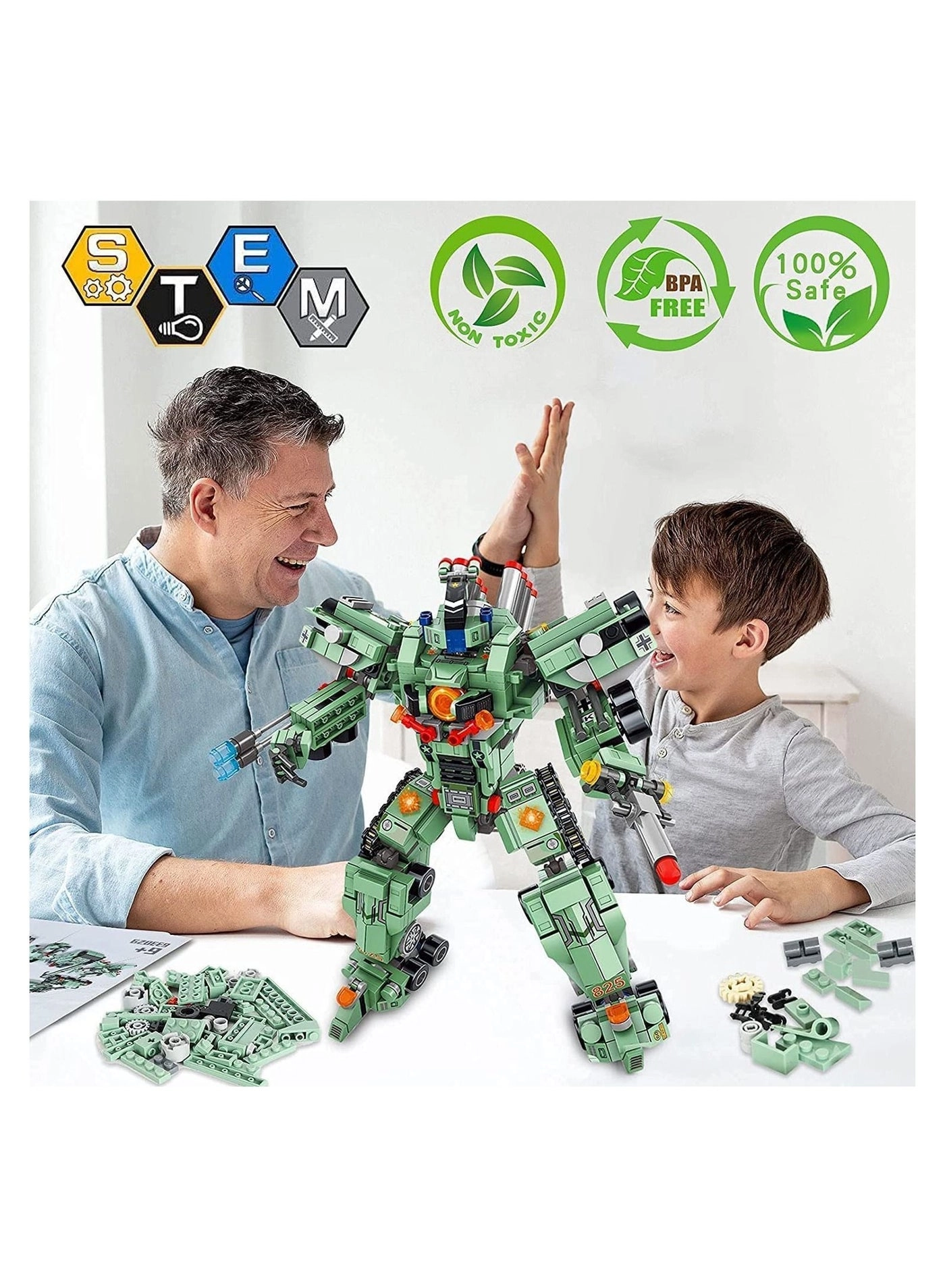 Robot Building Kit - 35-in-1 832 pcs for ages 6+
