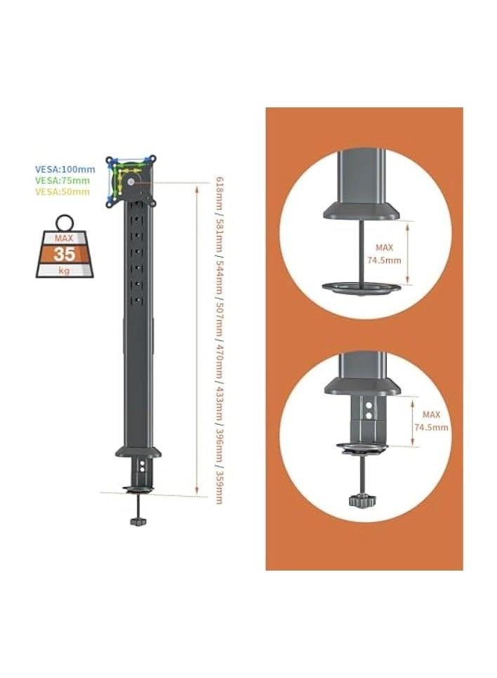 Heavy Duty Monitor Arm - 13''-42'' 75x75mm and 100x100mm