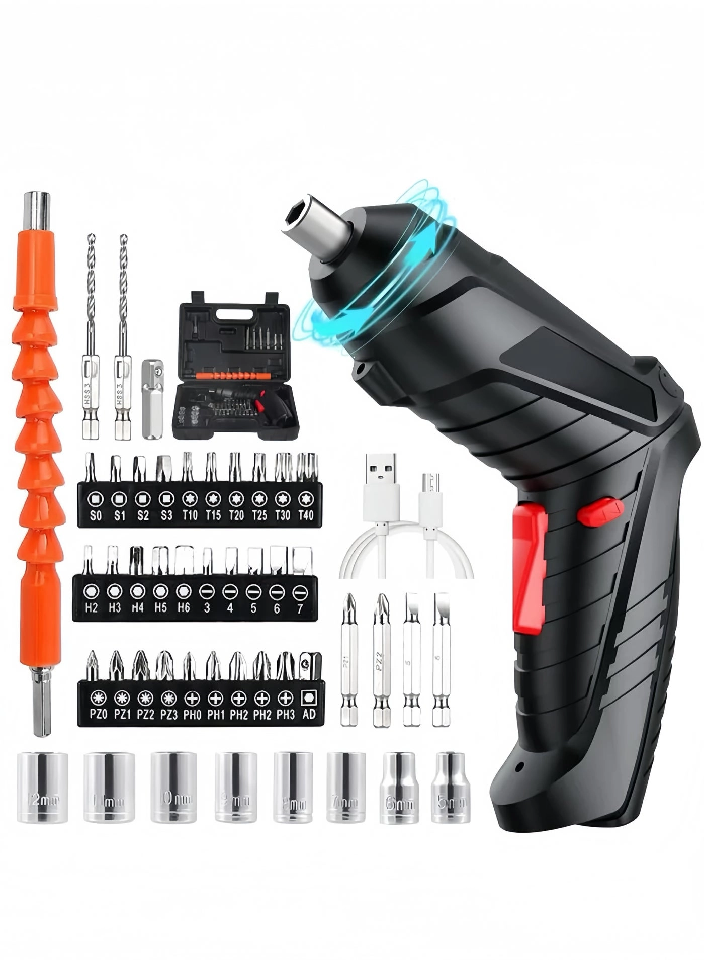 Lee Yon Cordless Drill Set - 47-Piece 3.6V