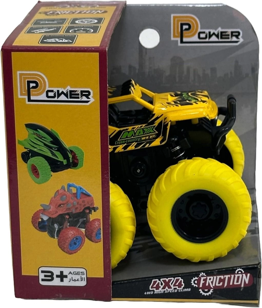 Friction Military Stunt Car - Light Brown 3 Years+