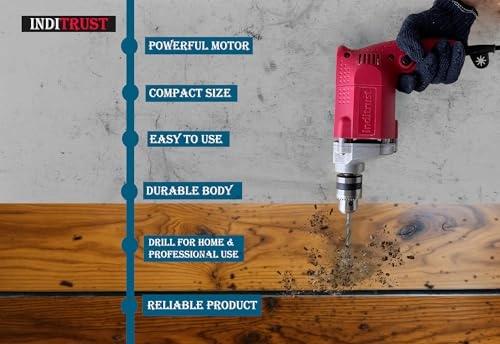 Electric Drill - 350w 10mm RED