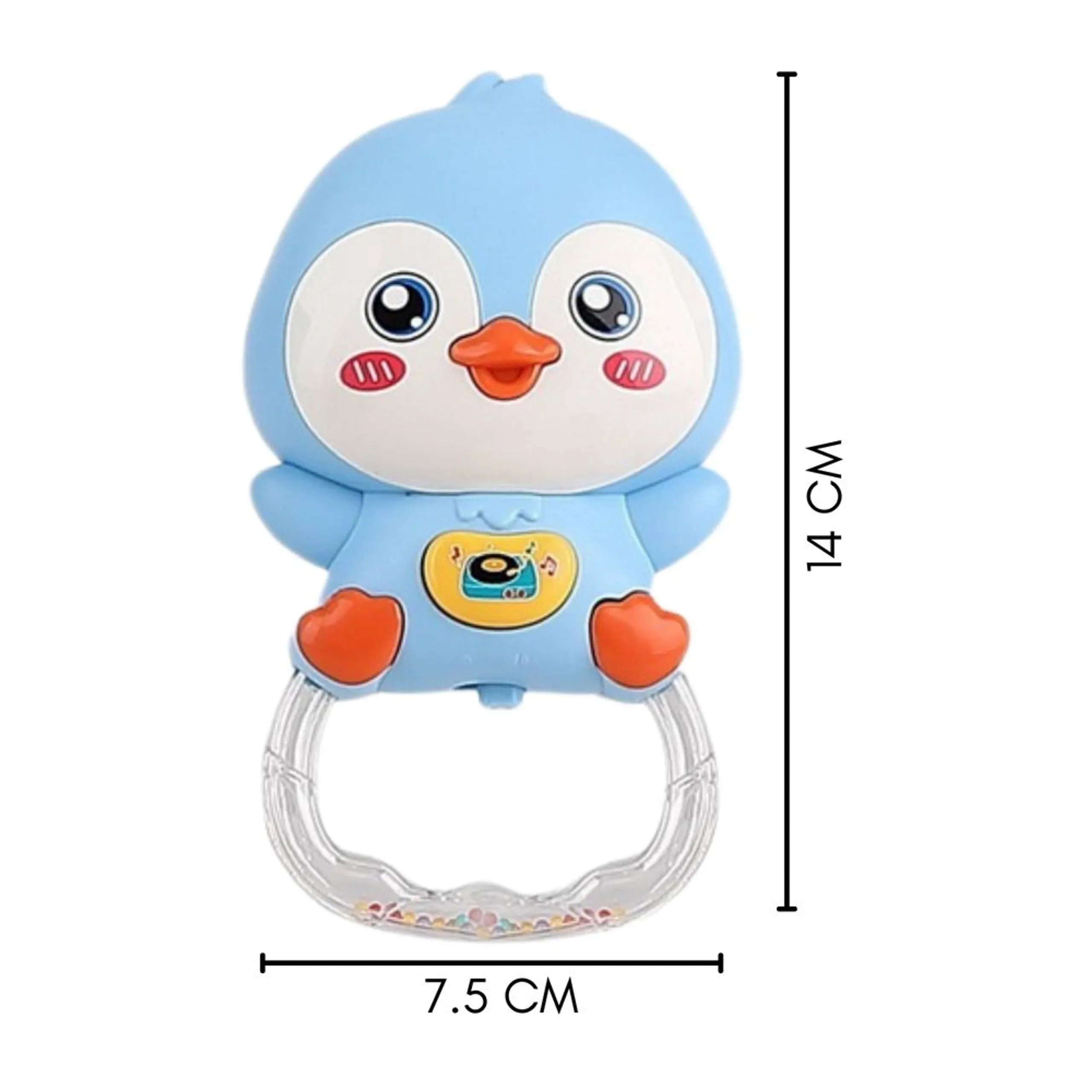 Baby Penguin Rattle - 3 months