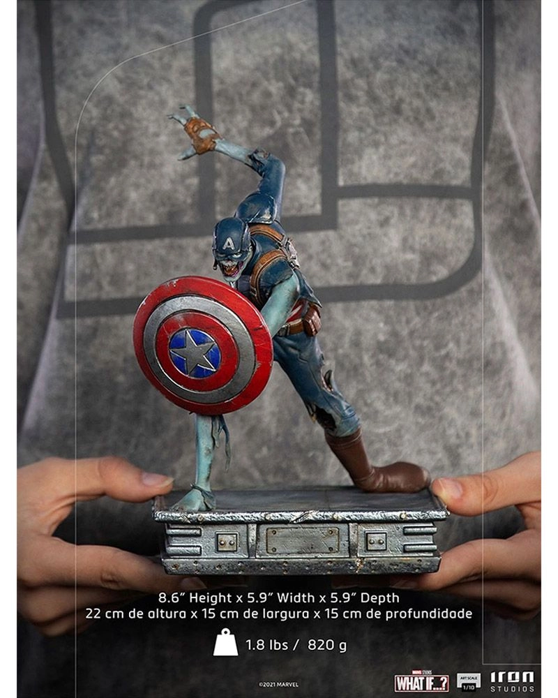 Captain America - Marvel - What if Captain America Zombie Art - 1/10 Scale Statue