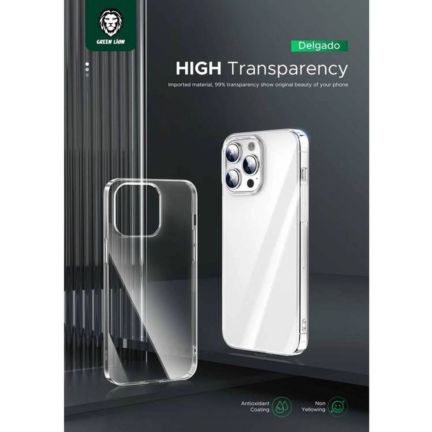 Delgado Clear Case for iPhone 15 Pro