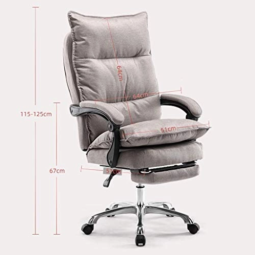 Reclining Chair - Fabric Cotton Black