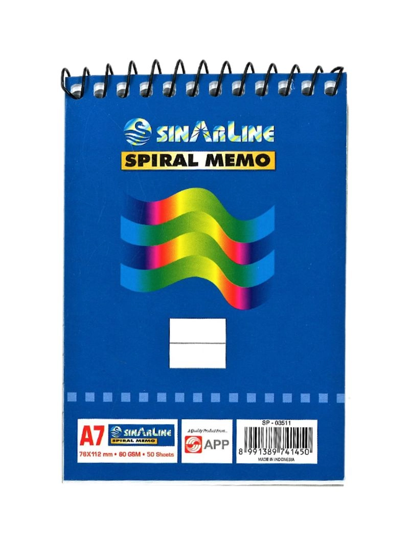 SINARLINE Top Spiral Legal Pad A7 Spiral