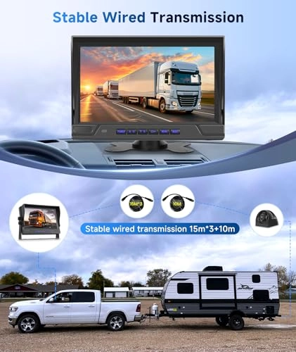 Wireless Rear Camera + Wireless Color IPS Monitor - Night Vision Wireless 720P