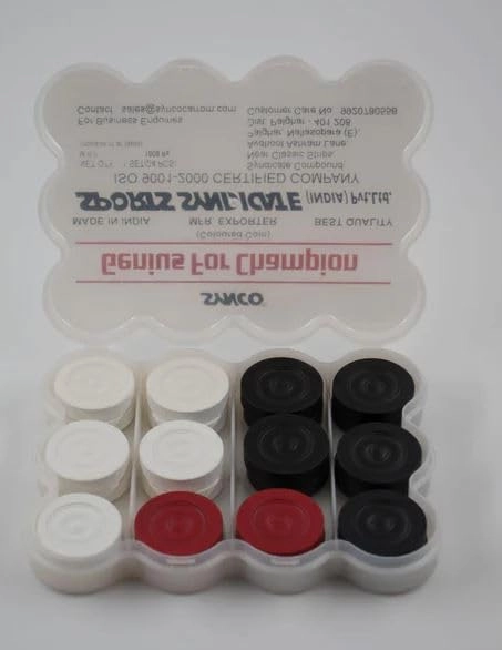 Premia - Carrom Coins Wooden Ashwood Box