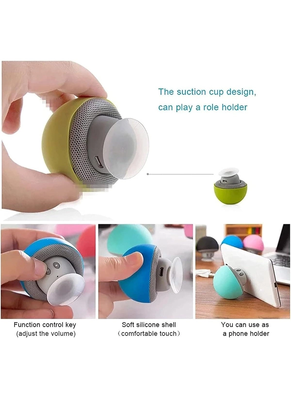 Mini Bluetooth Mushroom Speaker - 3W