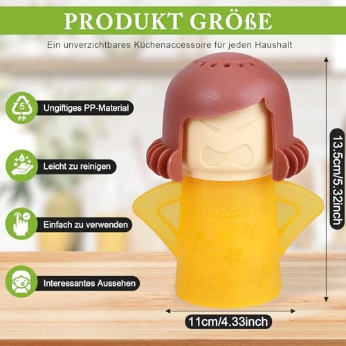 Angry Mother - Microwave Cleaner Yellow