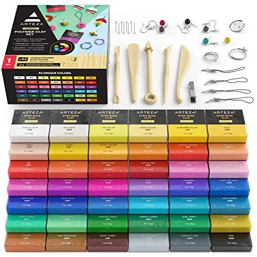 ARTEZA Polymer Clay Kit - Polymer Clay 42 Colors