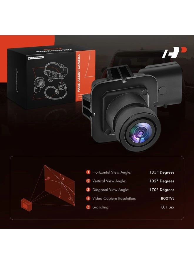 Park Assist Camera - Rear Side Compatible with Ford Flex 2013-2019