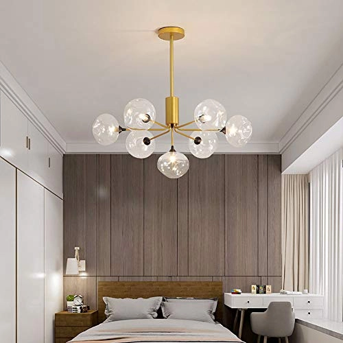 Molecular Chandelier - G9 Copper and glass 90*27*30cm