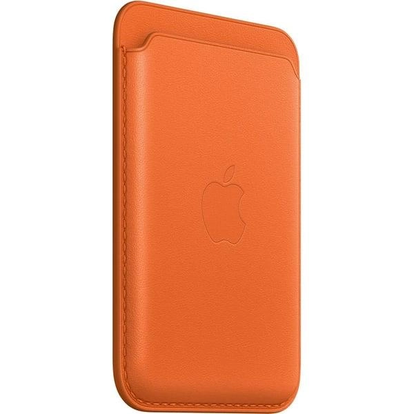 Leather Wallet with MagSafe - Orange
