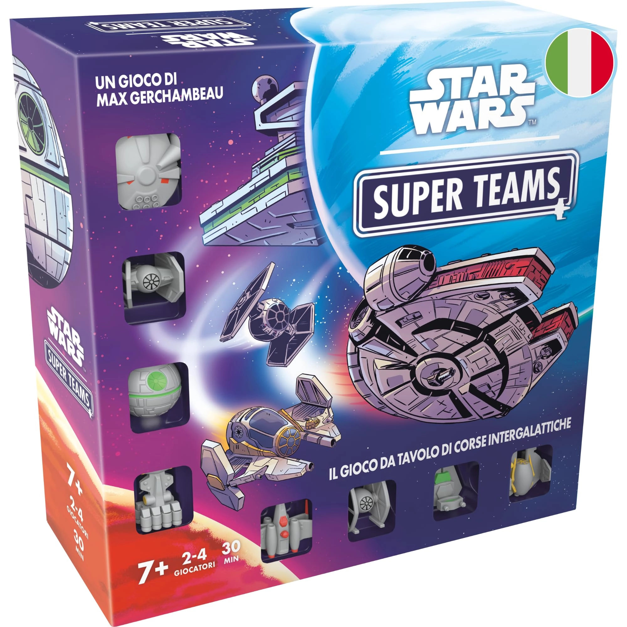Asmodee Star Wars Super Teams Space Race - Card Game with Miniatures (Italian)