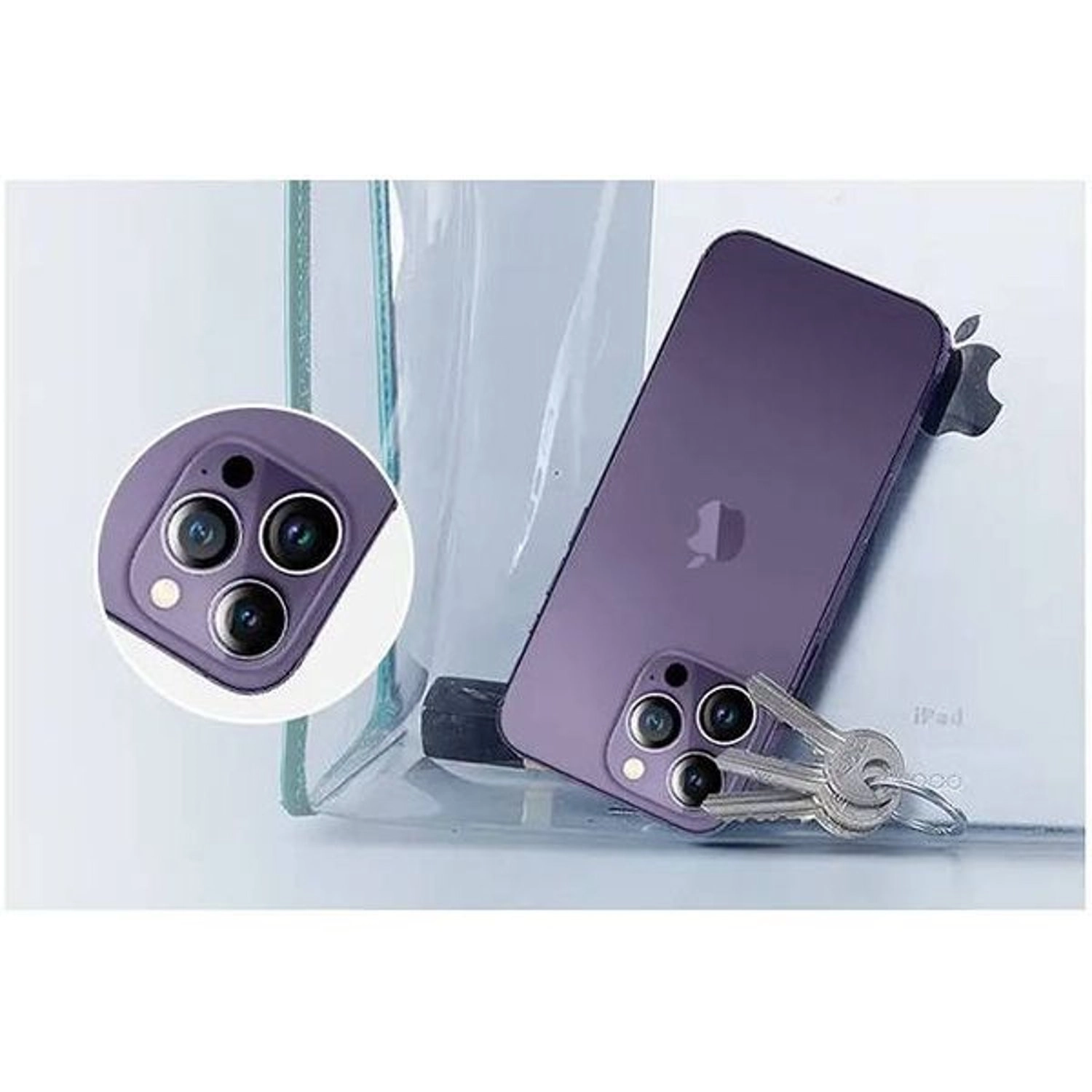 Clear Tempered Glass Camera Lens Protector for iPhone 14 Pro Max (3-Pack)