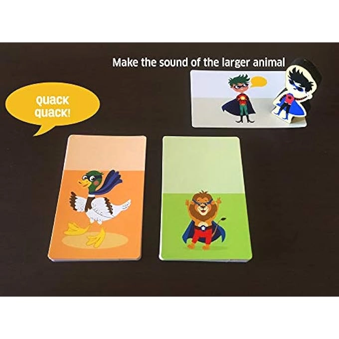 SUPERHERO ANIMAL FOCUS - CRAZY FAST ACTION CARD GAME