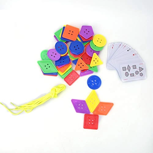 Baby Plastic Button Threading Intelligent Game - Above 3 Years Old