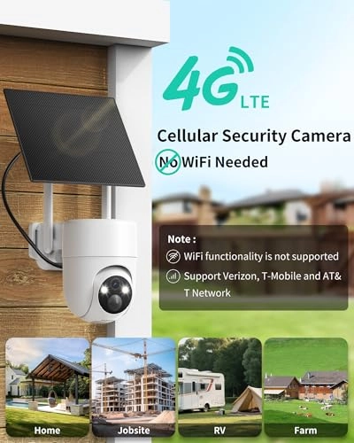 4G LTE cellular security camera 2K