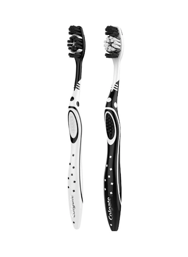 Charcoal Whitening Toothbrush - Soft 2-Piece Pack