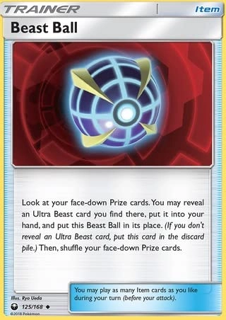 Pokémon Beast Ball 125/168 - Celestial Storm + Toploader