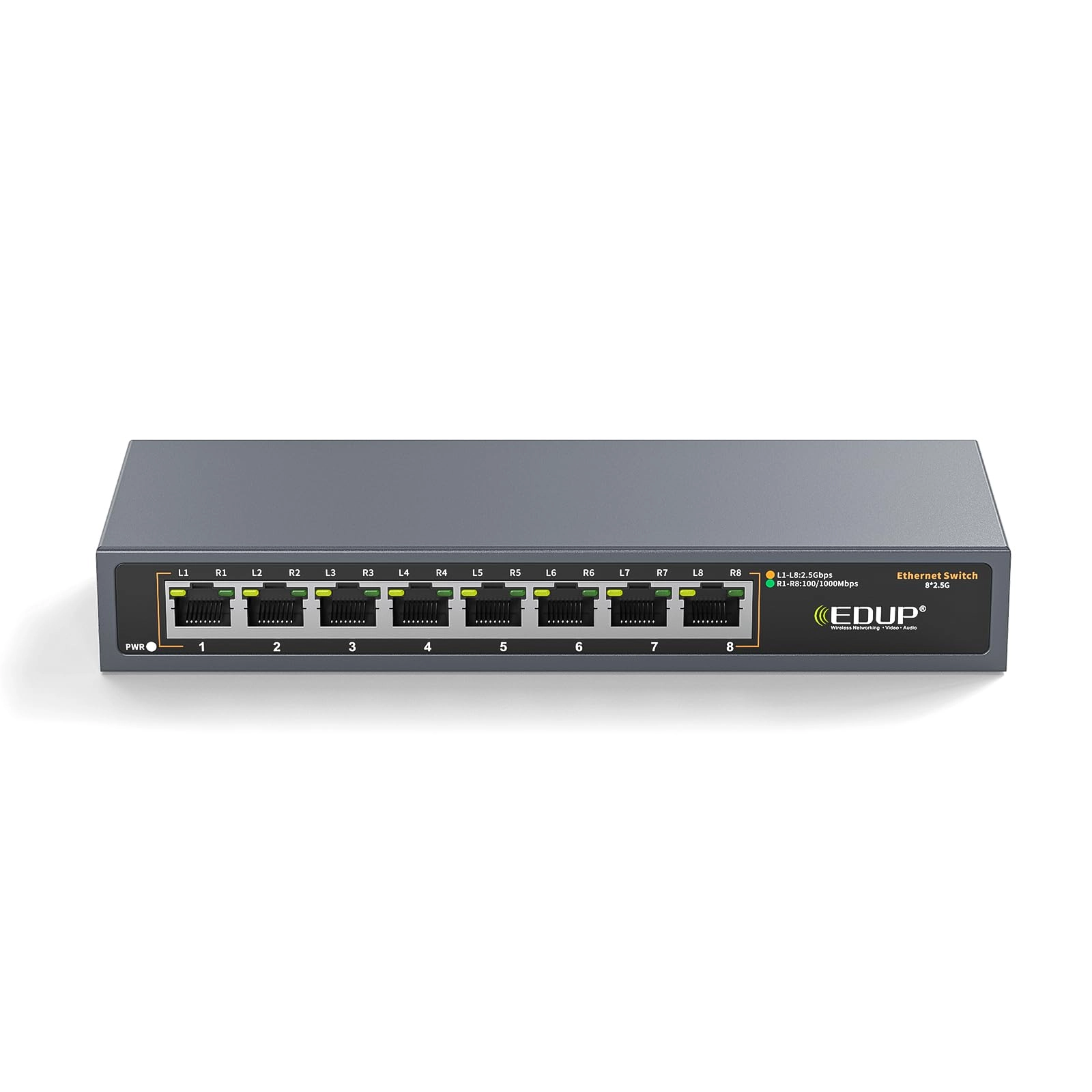 EDUP 8-Port 2.5G Ethernet Switch 8-ports