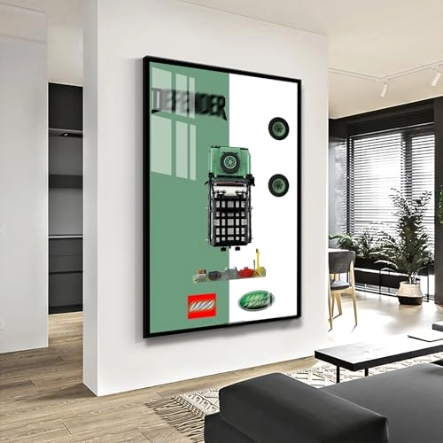 10317 Land Rover Defender Display Wall Plate - 80 x 50 cm With light A