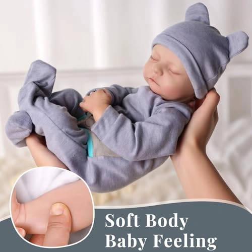 Reborn Baby Doll - 17Inch Cloth Body African American