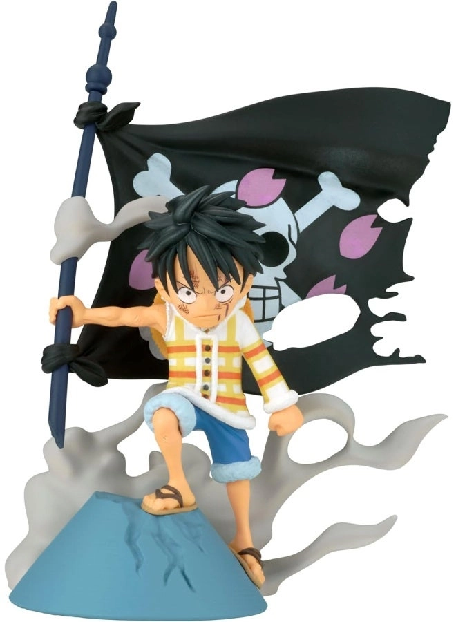 BANDAI SPIRITS Monkey D. Luffy - One Piece - World Collectable Log Stories (8.13 cm)