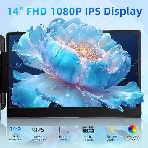 Laptop Screen Extender Travel Monitor - S1 14 Inches 1920x1080