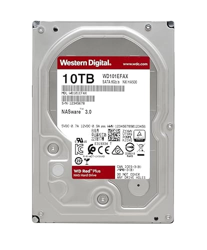 Red Plus 3.5" 7200rpm 256MB SATA 6Gb/s (WD101EFBX) - 10TB
