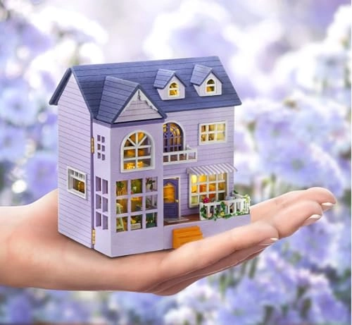 3D European Style Cottage - Happy Manor 1：32