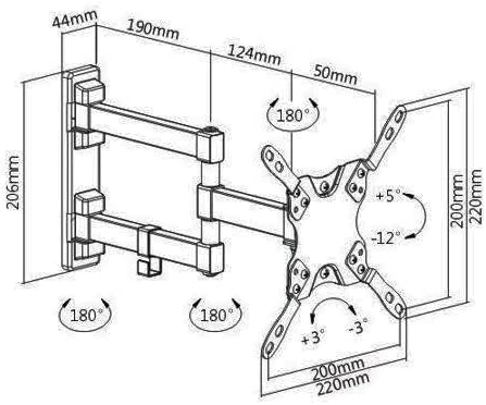 Wall Mount Bracket - 13 To 42 Inch