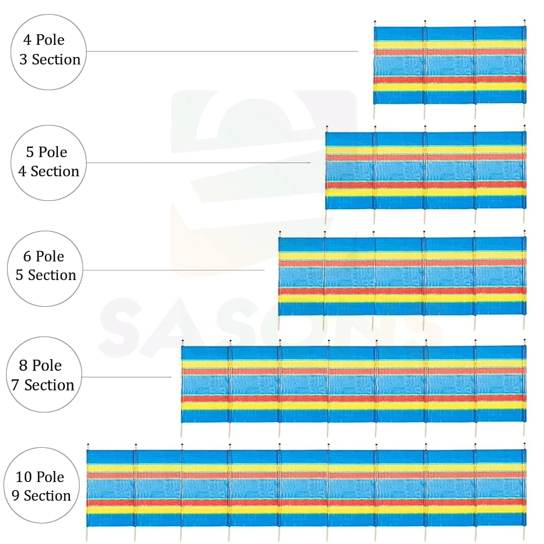 6 Poles Large Windbreak