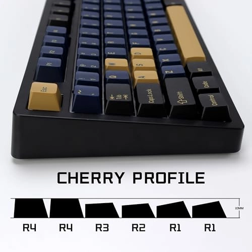 Blue Samurai PBT Double Shot Keycap Set - Wired