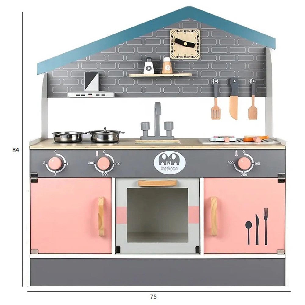 Kids Play Kitchen Wooden Toy Set (GF-MSN21007)